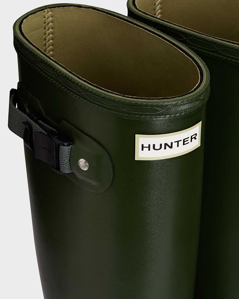 Hunter Norris Field Neoprene Lined Women's Rain Boots NZ-12095H Green